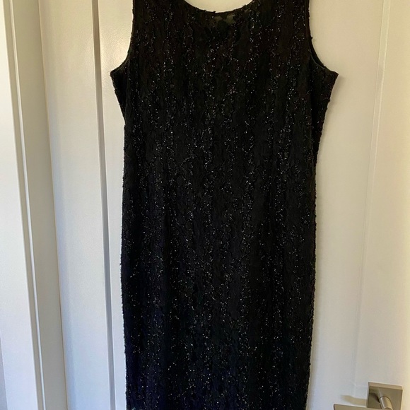 Vintage Vanessa Stevens Black Beaded Dress - Picture 4 of 5